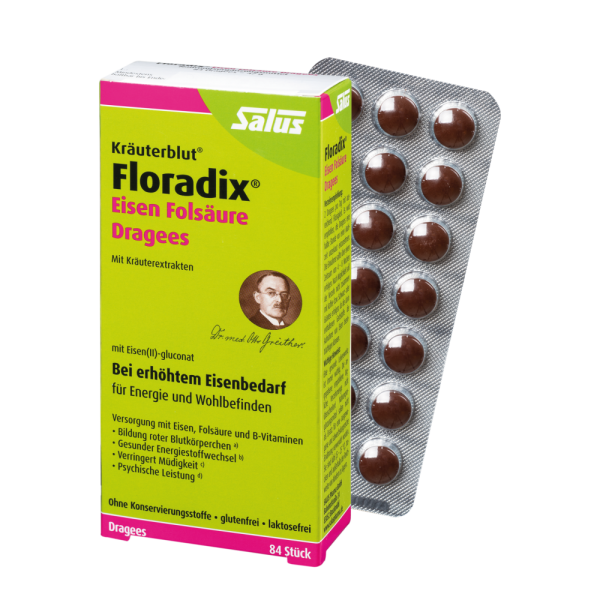 Salus® Kräuterblut® Floradix® Fier plus Acid Folic 84 tablete